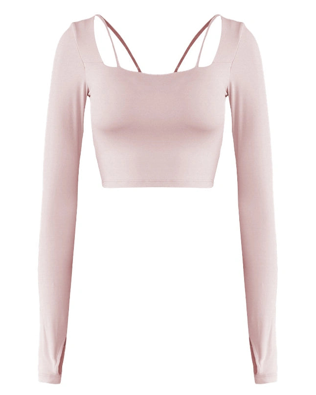 ドゥルバネスクエアネックヨガブラトップ 3115