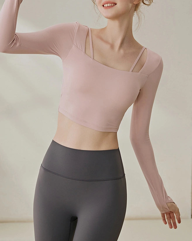 ドゥルバネスクエアネックヨガブラトップ 3115