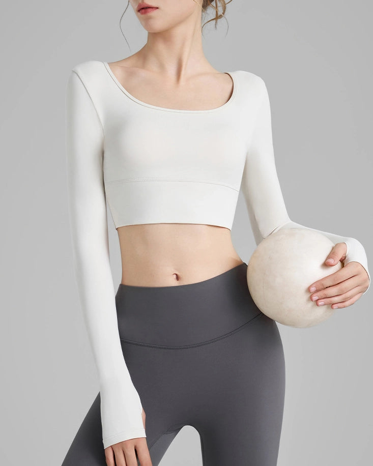 シャルムクロワゼサムホールヨガロングトップ 3116