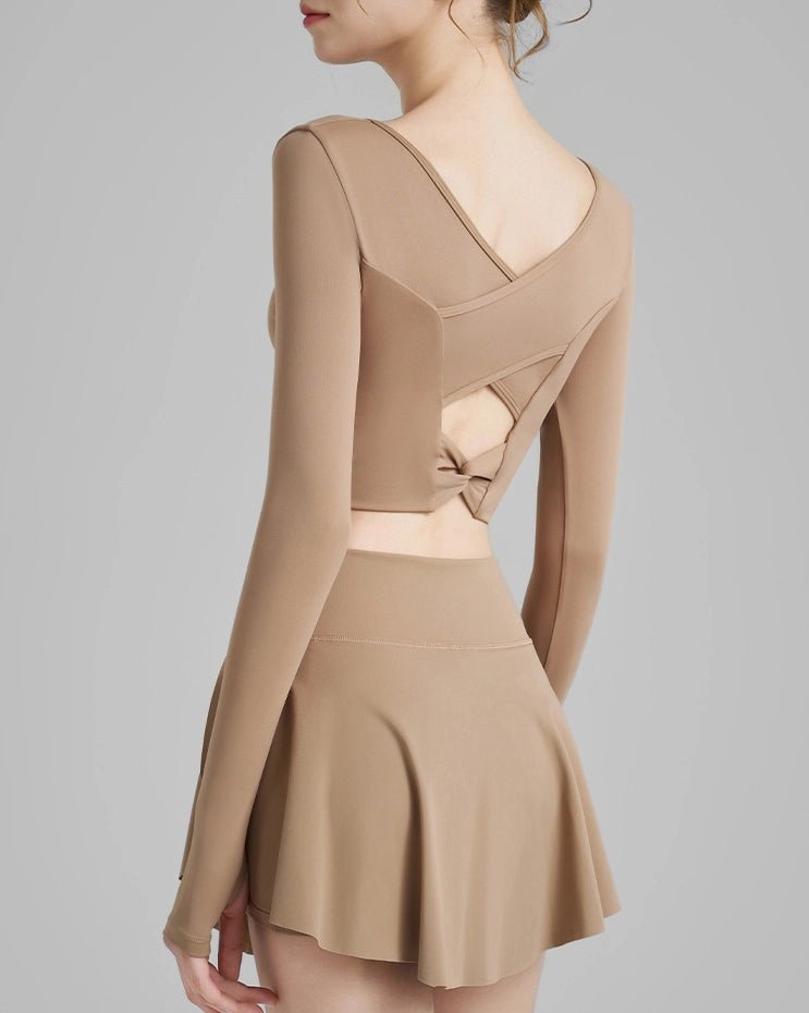 シャルムクロワゼサムホールヨガロングトップ 3116