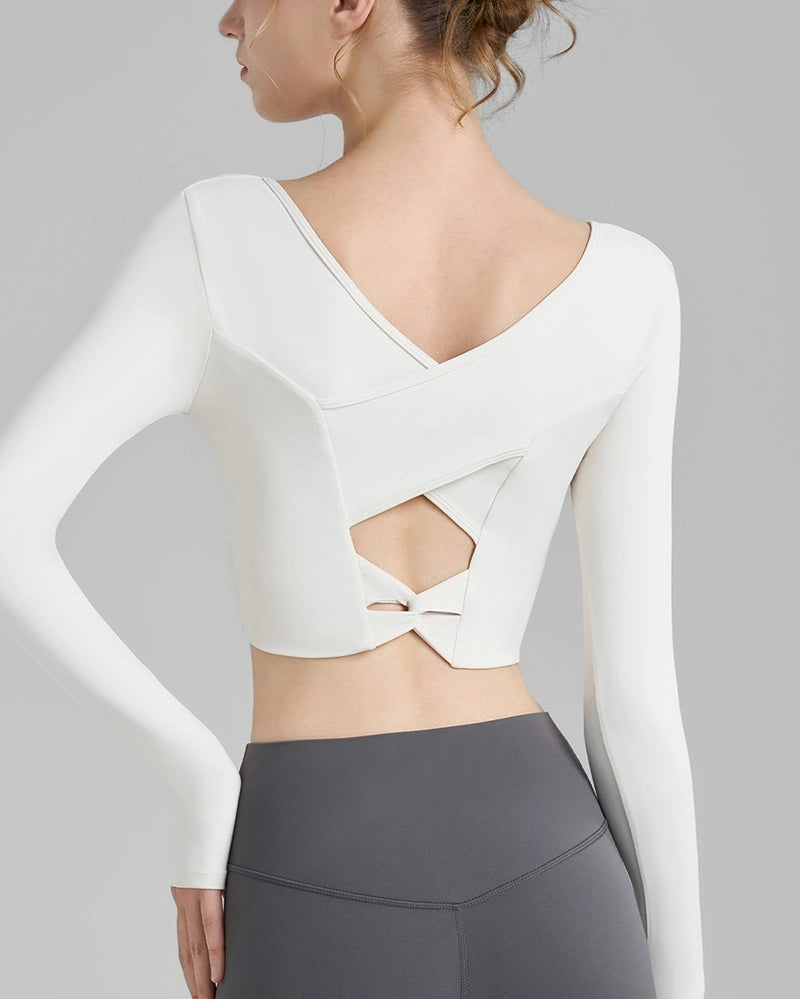 シャルムクロワゼサムホールヨガロングトップ 3116