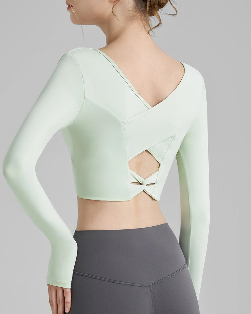 シャルムクロワゼサムホールヨガロングトップ 3116