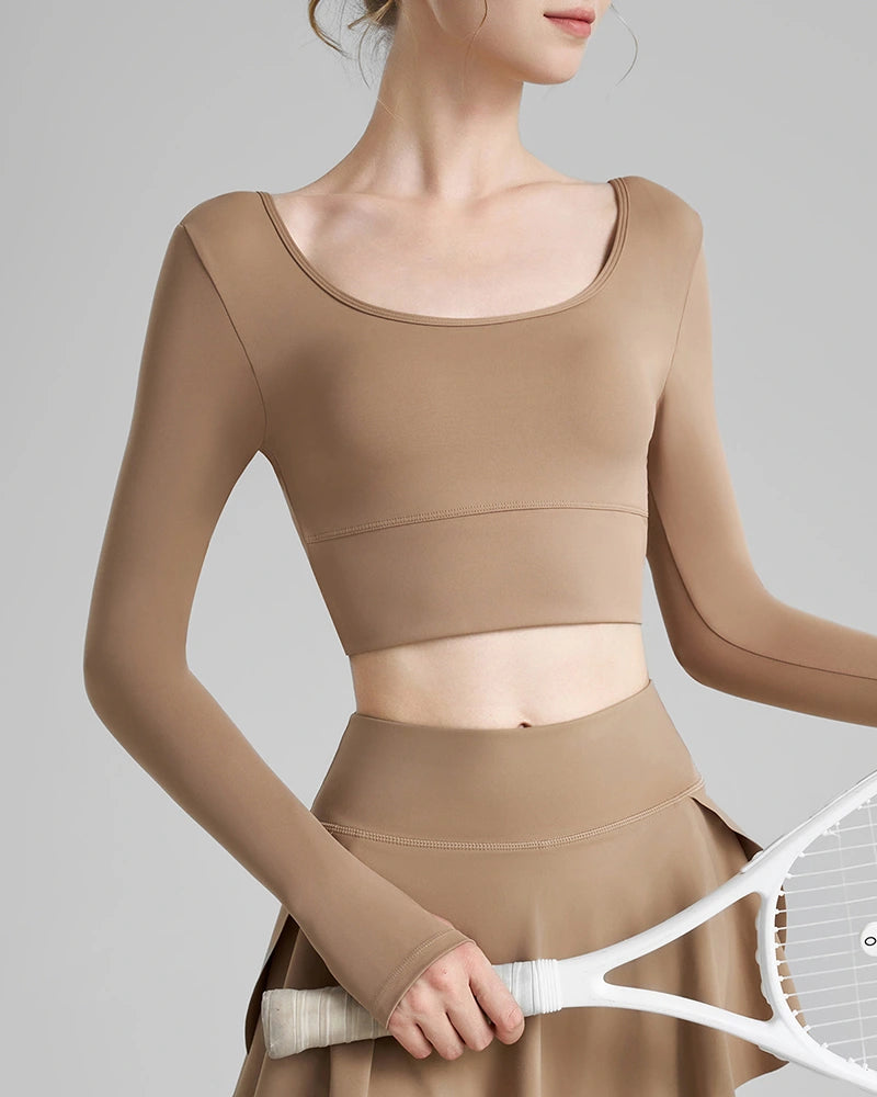 シャルムクロワゼサムホールヨガロングトップ 3116