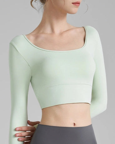 シャルムクロワゼサムホールヨガロングトップ 3116