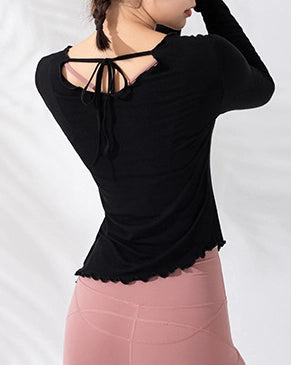 サイドスリットメロウヨガトップ 3123