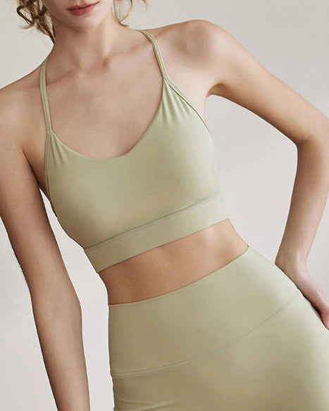 ヨガブラ　バッククロス　ホルターネックブラトップ 3129