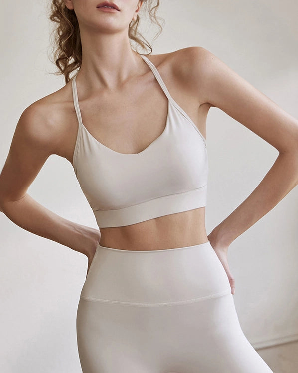 ヨガブラ　バッククロス　ホルターネックブラトップ 3129