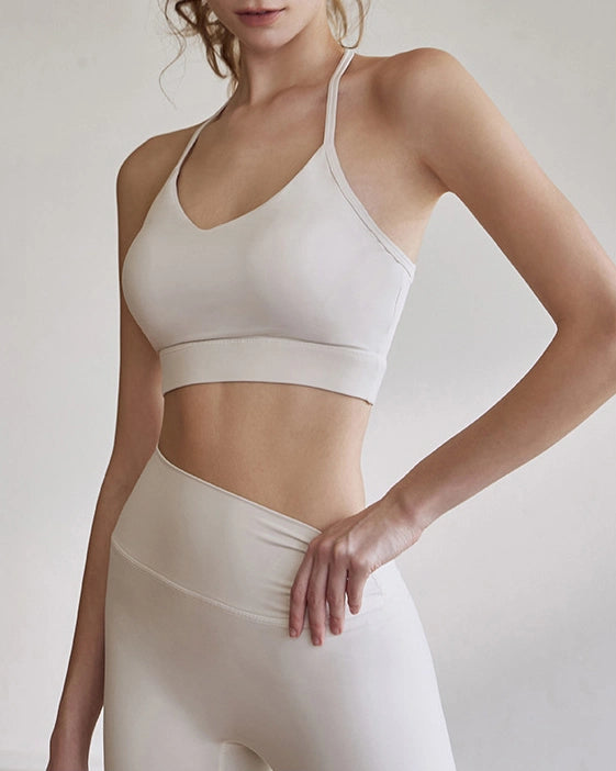 ヨガブラ　バッククロス　ホルターネックブラトップ 3129