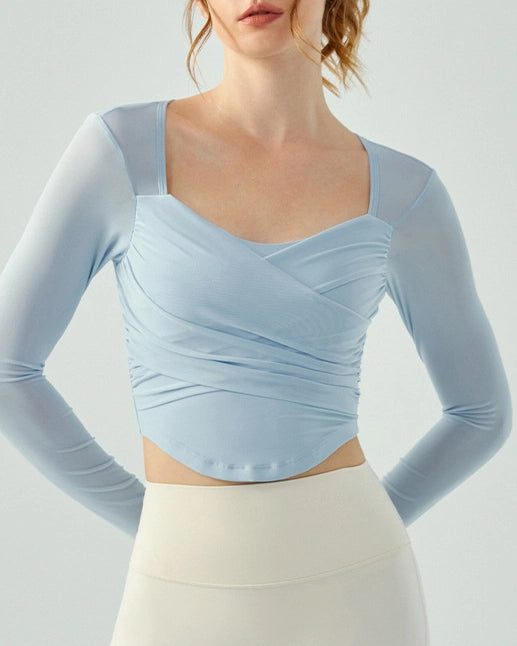 フロントクロスシアースリーブカットソー 3135