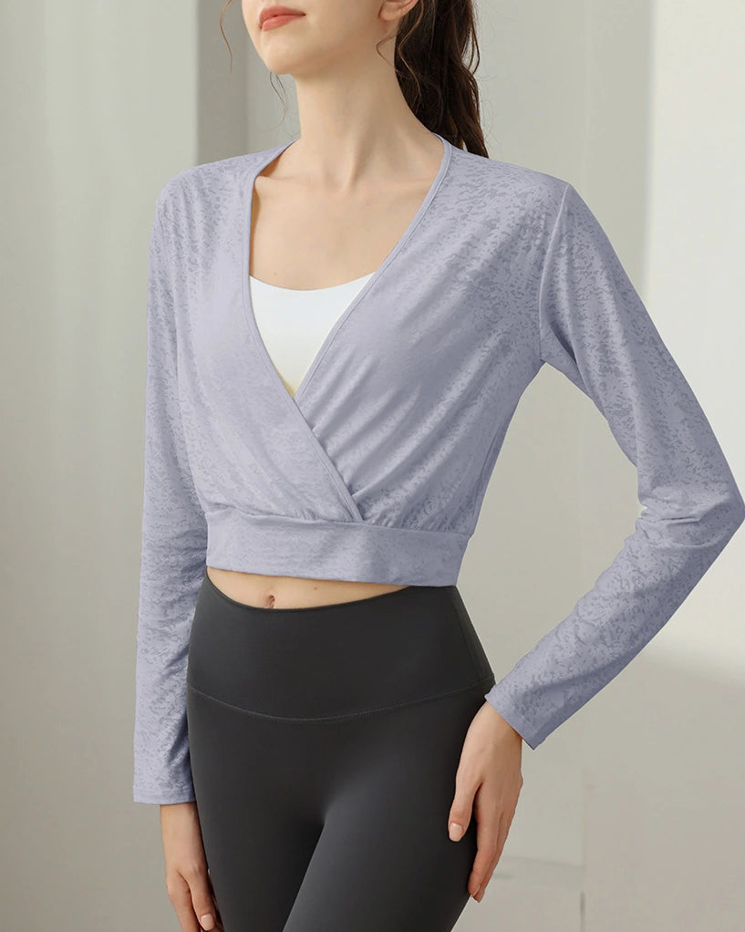 ミラージュカシュクールヨガロングトップ 3140