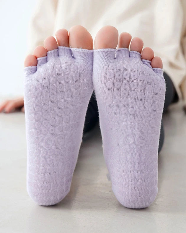 クロスストラップ 半指ヨガソックス 3142