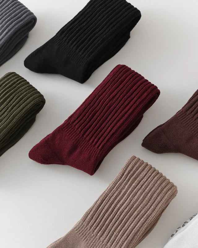 厚手で滑り止め付きの膝丈ソックス 3146