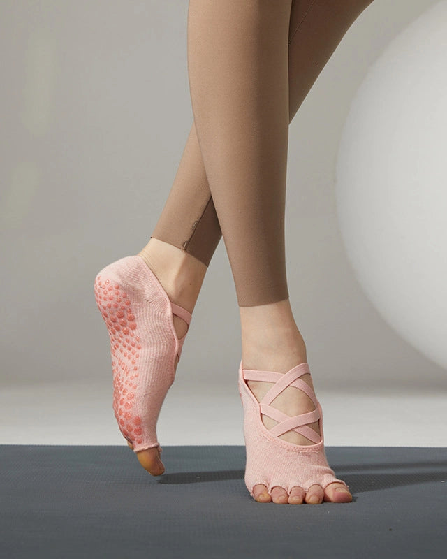 ツインクロスストラップヨガソックス7color 3152