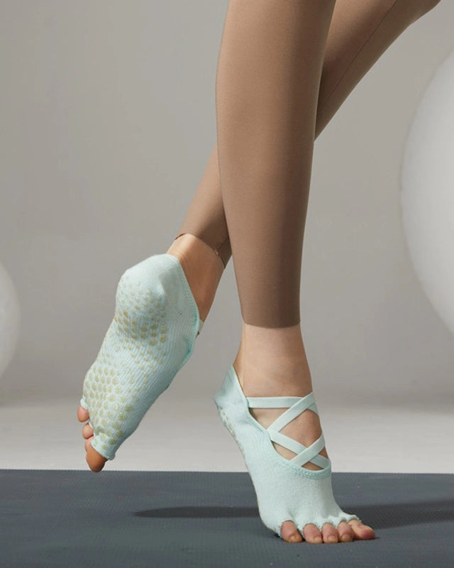 ツインクロスストラップヨガソックス7color 3152