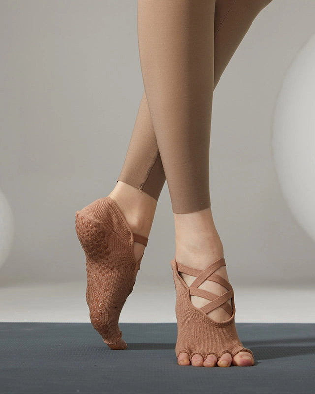 ツインクロスストラップヨガソックス7color 3152