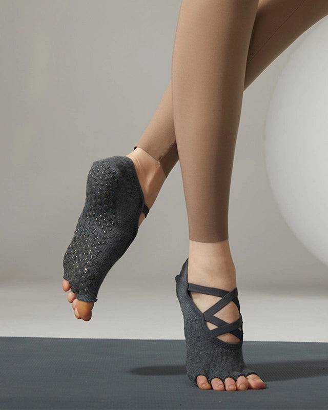 ツインクロスストラップヨガソックス7color 3152