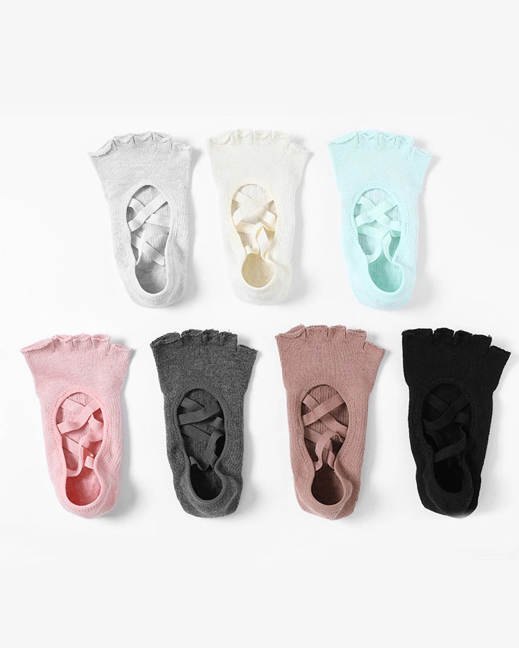 ツインクロスストラップヨガソックス7color 3152