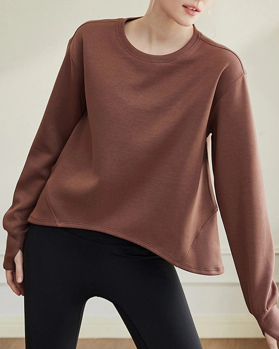 Aラインシルエットベーシックスウェットシャツ3033