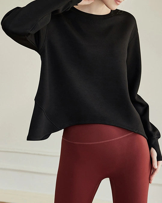 Aラインシルエットベーシックスウェットシャツ3033