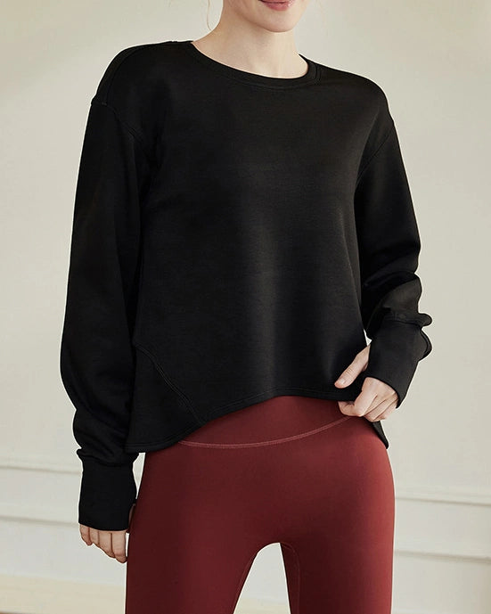 Aラインシルエットベーシックスウェットシャツ3033