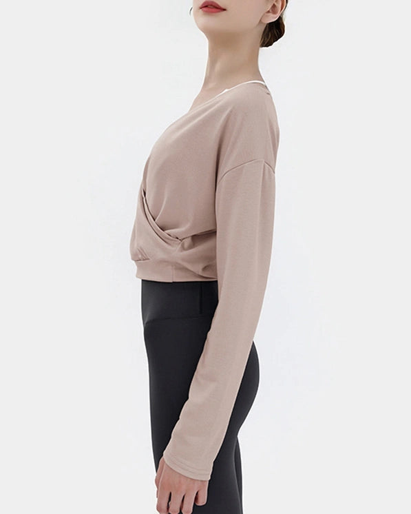 スフルカシュクールVネックロングトップ 3067