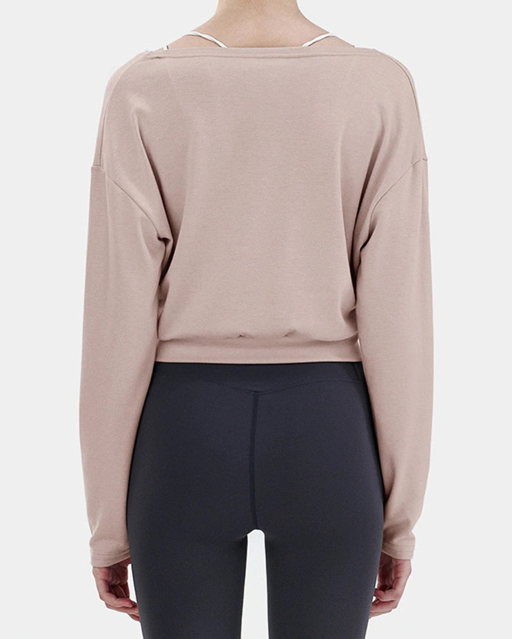 スフルカシュクールVネックロングトップ 3067